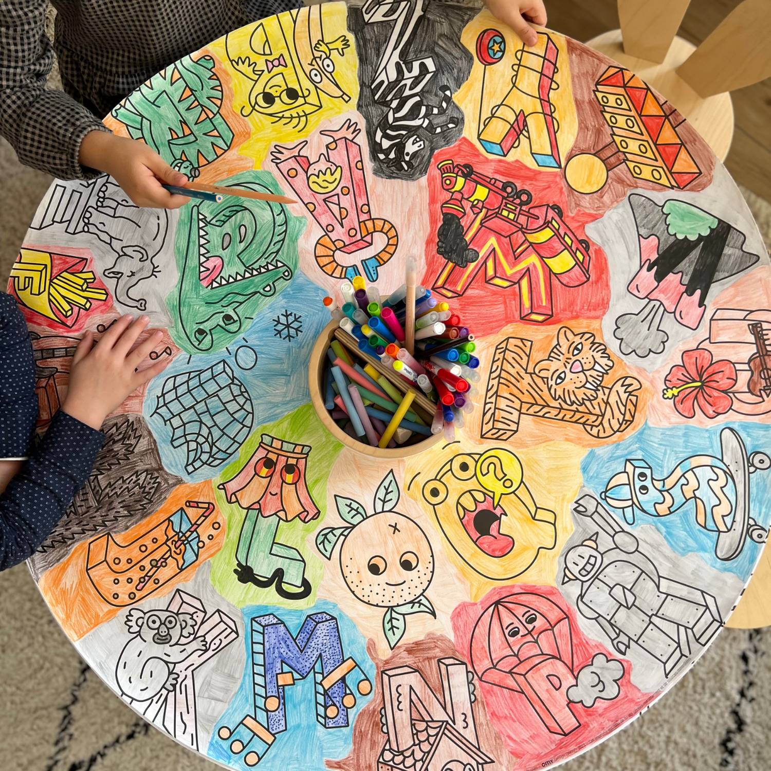 * NEW ! * Recharge pour Drawin'table XXL - Drawin'kids x OMY