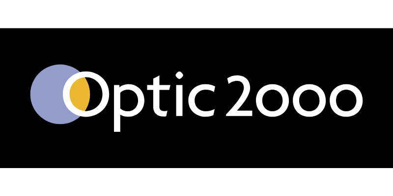 Logo Optic 2000, lunettes et opticien.